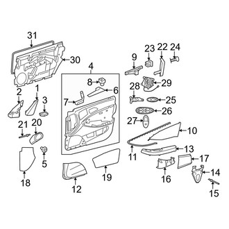 Mercedes-Benz OE - Front Door - Interior Trim