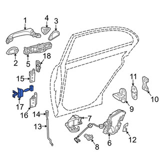 Mercedes-Benz OE - Rear Door Check
