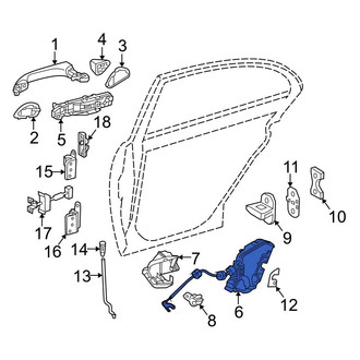 Mercedes-Benz OE - Front Left Door Latch Assembly