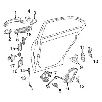Mercedes-Benz OE - Rear Door - Lock & Hardware