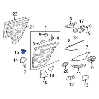 Mercedes-Benz OE - Rear Left Door Panel Insert