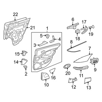 Mercedes-Benz OE - Rear Door - Interior Trim