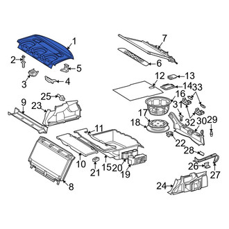 Mercedes-Benz OE - Rear Package Tray Trim