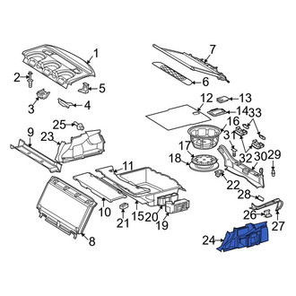 Mercedes-Benz OE - Rear Left Trunk Trim Panel
