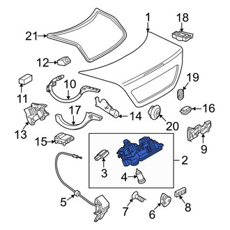 Mercedes-Benz OE - Rear Deck Lid Handle
