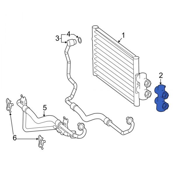 MercedesBenz OE 1645010065 Automatic Transmission Oil Cooler Thermostat