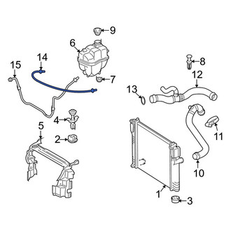 Mercedes-Benz OE - Engine Coolant Overflow Hose