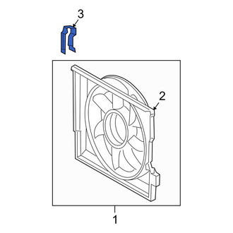 Mercedes-Benz OE - Engine Cooling Fan Shroud Clip