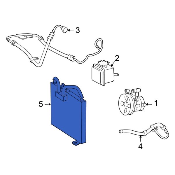 MercedesBenz OE 0005000500 Front Power Steering Cooler