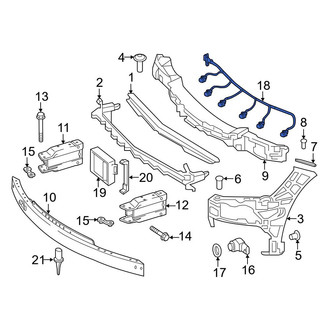 Mercedes-Benz OE - Front Parking Aid System Wiring Harness