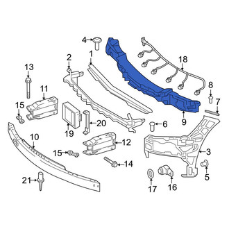 Mercedes-Benz OE - Front Bumper Impact Absorber