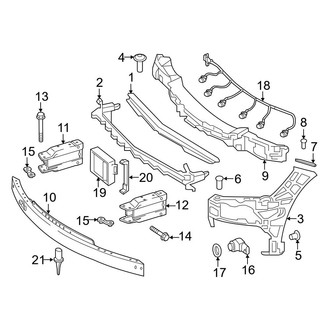 Mercedes-Benz OE - Front Bumper & Grille - Bumper & Components (Inner Components)