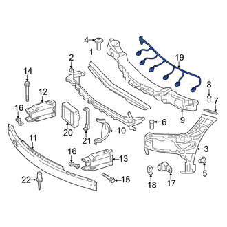 Mercedes-Benz OE - Front Parking Aid System Wiring Harness
