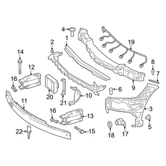 Mercedes-Benz OE - Front Bumper & Grille - Bumper & Components (Inner Components)