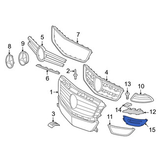 Mercedes-Benz OE - Front Grille Molding