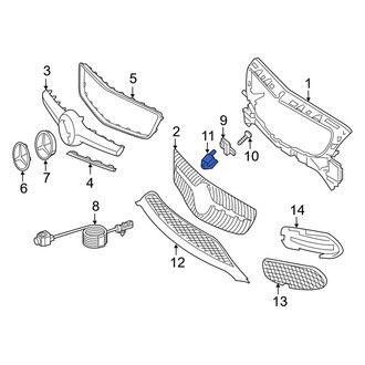 Mercedes-Benz OE - Front Park Assist Camera Housing