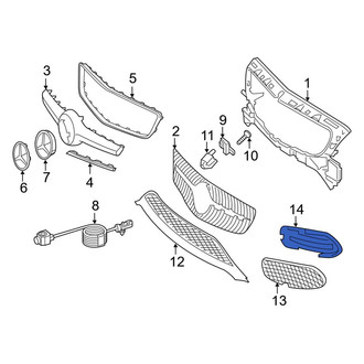 Mercedes-Benz OE - Left Grille Bracket