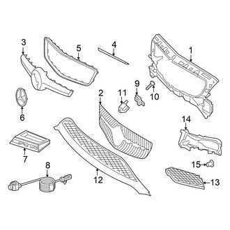 Mercedes-Benz OE - Front Bumper & Grille - Grille & Components