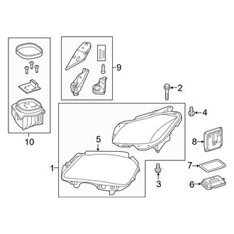Mercedes-Benz OE - Front Lamps - Headlamp Components