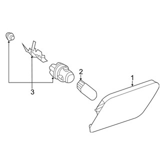 Mercedes-Benz OE - Front Lamps - Side Marker Lamps