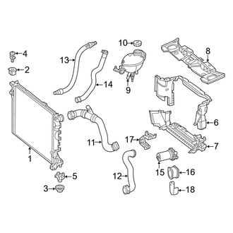 Mercedes-Benz OE - Cooling - Radiator & Components (3.0L)