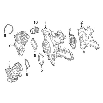 Mercedes-Benz OE - Cooling - Water Pump (3.0L)