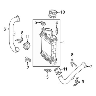 Mercedes-Benz OE - Cooling - Intercooler (3.0L)