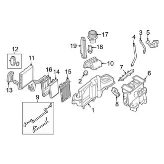 Mercedes-Benz OE - Air Conditioner & Heater - Evaporator & Heater Components