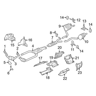 Mercedes-Benz OE - Exhaust System - Exhaust Components (3.0L)