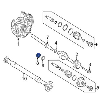 Mercedes-Benz OE - CV Axle Shaft Carrier Bearing