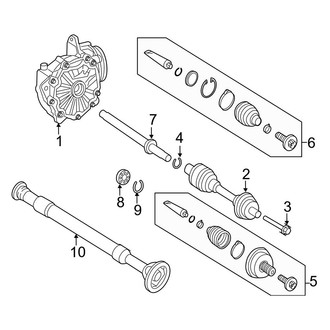 Mercedes-Benz OE - Front Suspension - Carrier & Front Axles (AWD)