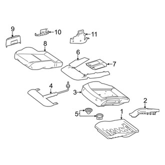 Mercedes-Benz OE - Seats & Tracks - Front Seat Components (Driver Seat, Seat Cushion, Components)