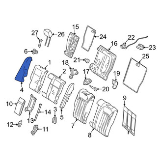 Mercedes-Benz OE - Rear Right Outer Seat Back Bolster Cushion