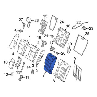 Mercedes-Benz OE - Rear Right Seat Back Cushion Cover