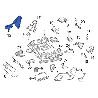Mercedes-Benz OE - Rear Left Outer Seat Track Cover