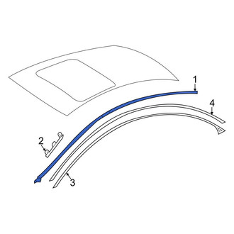 Mercedes-Benz OE - Left Roof Drip Molding