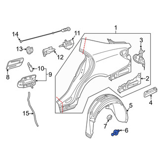 Mercedes-Benz OE - Quarter Panel Splash Shield Clip