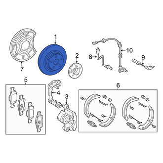 Mercedes-Benz OE - Rear Disc Brake Rotor