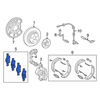 Mercedes-Benz OE - Rear Disc Brake Pad Set