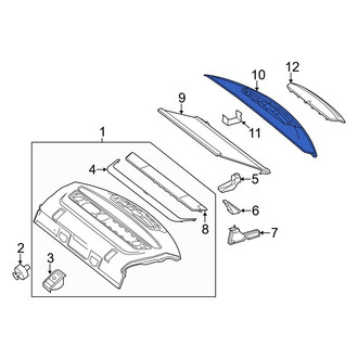 Mercedes-Benz OE - Rear Package Tray Trim
