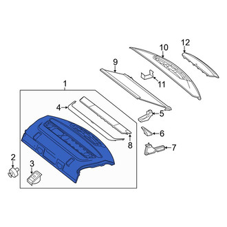 Mercedes-Benz OE - Rear Package Tray Trim
