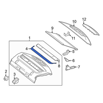 Mercedes-Benz OE - Rear Package Tray Trim