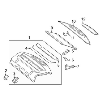 Mercedes-Benz OE - Rear Body & Floor - Interior Trim (Package Tray)