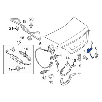 Mercedes-Benz OE - Rear Deck Lid Latch