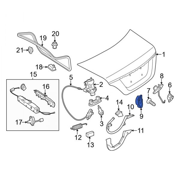 Trunk Lid Pull Down Motor