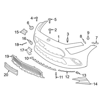 Mercedes-Benz OE - Front Bumper & Grille - Bumper & Components (Cover & Components)