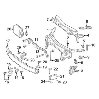 Mercedes-Benz OE - Front Inner Radiator Support Panel Bolt