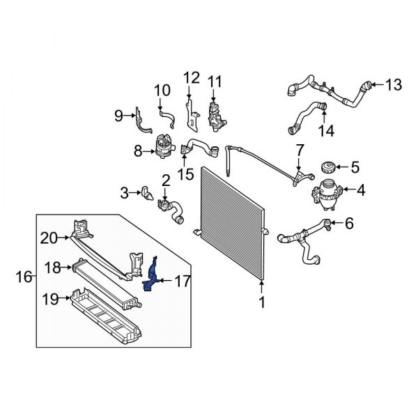 Radiator Mount Bracket