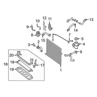 Mercedes-Benz OE - Cooling - Radiator & Components (Auxiliary, Cooling)