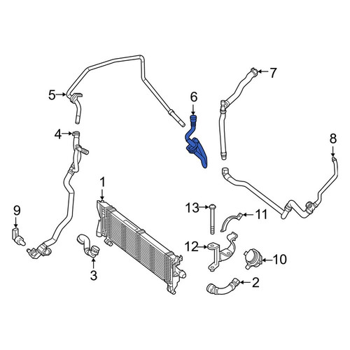 Mercedes Benz OE 2385010701 Drive Motor Battery Pack Coolant Hose